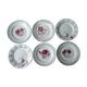 Set of 6 dinner plates Digoin Sarreguemines 40-50 years