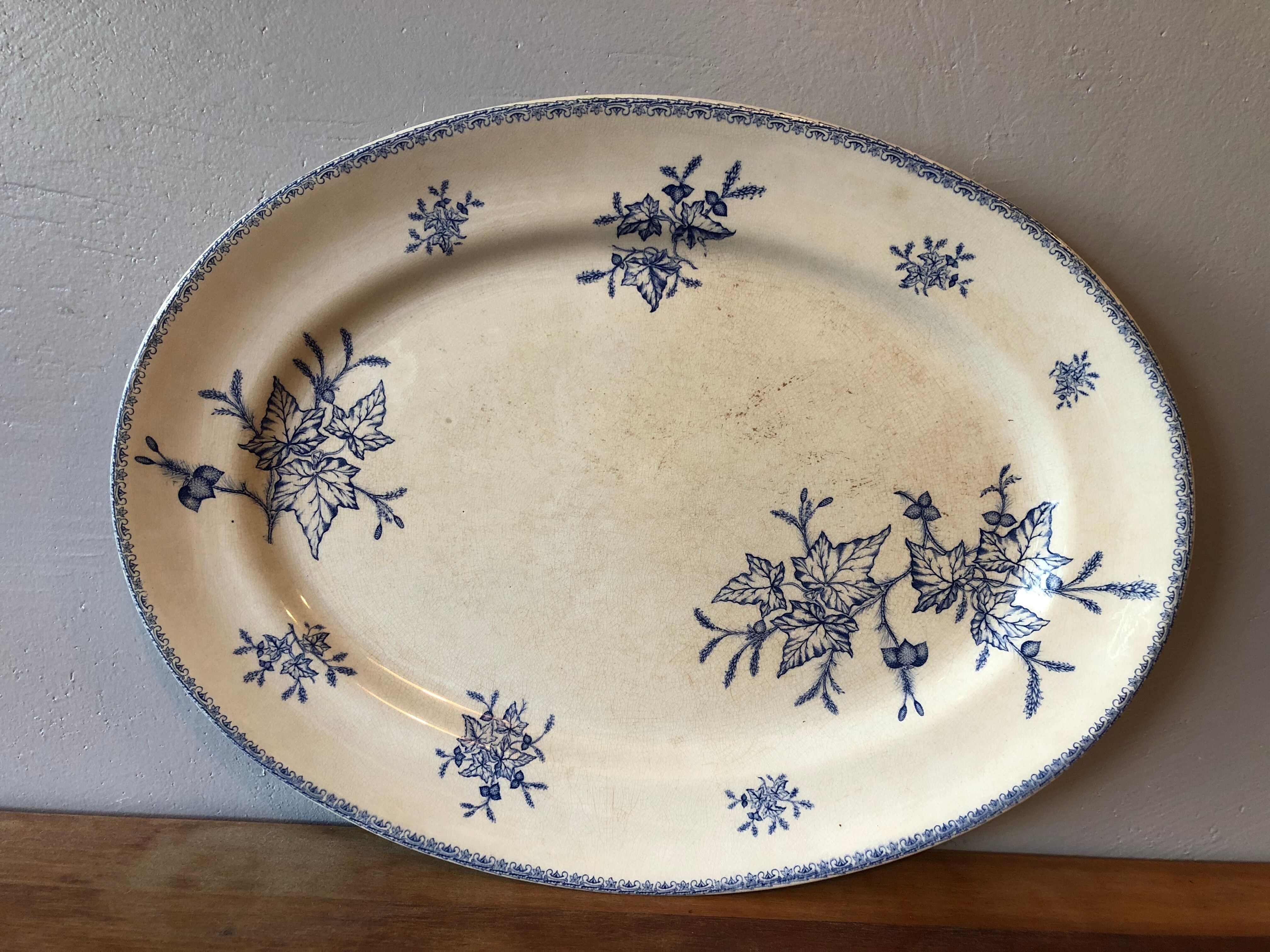 Earthenware dish iron earth choisy le roi