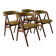 Chaises en teck modèle 205 de Thomas Harlev