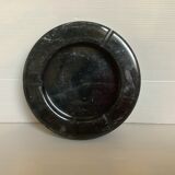 Empty ashtray black marble pocket