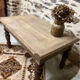 Petite table basse bois pieds tournés
