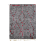 Modern Moroccan carpet grey contemporary art 280x370cm