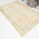 tapis vintage en laine beige, 5x8 tapis vintage turc, 150x240 cm tapis pastel