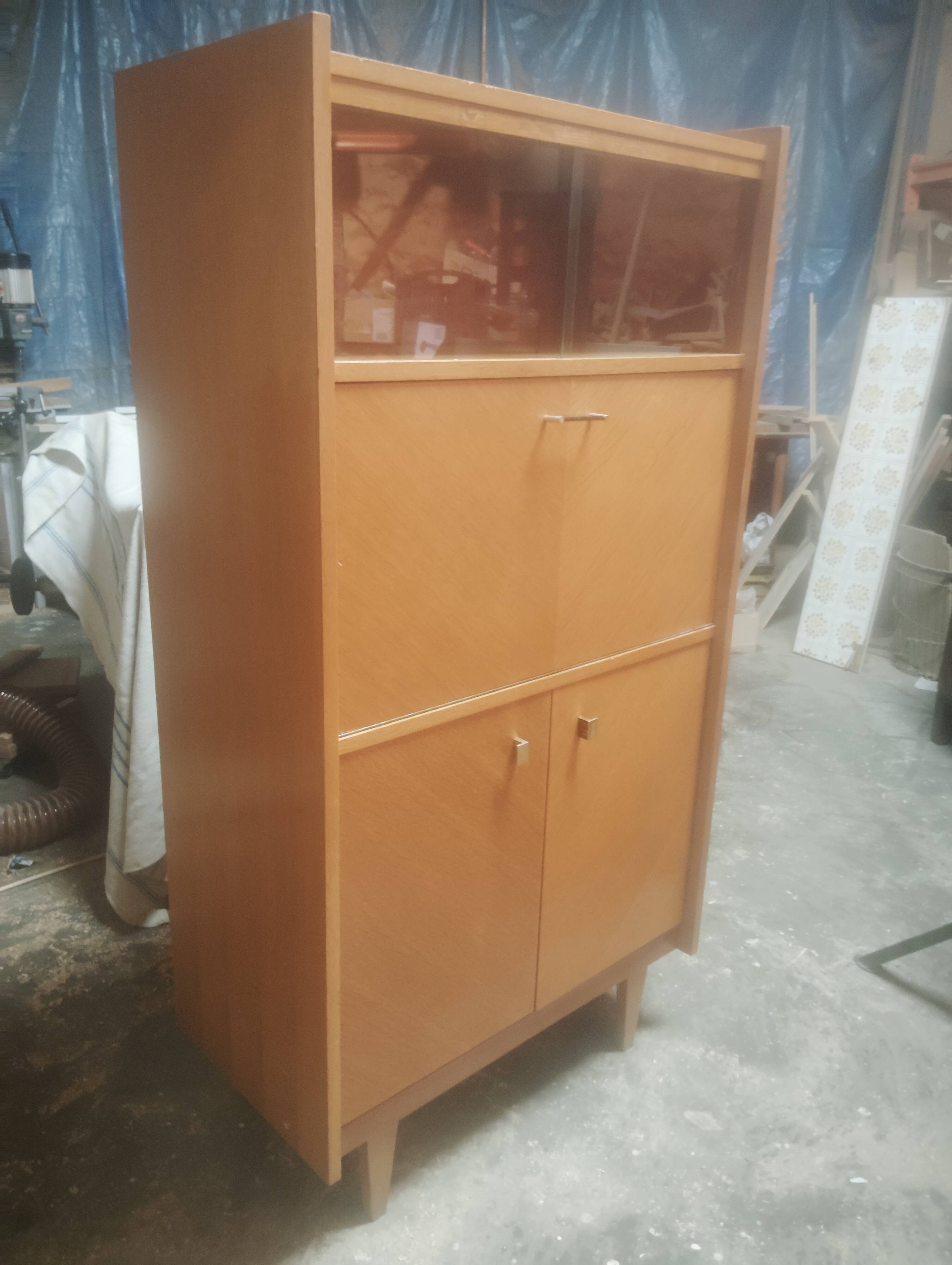 Secretary desk, vintage storage unit