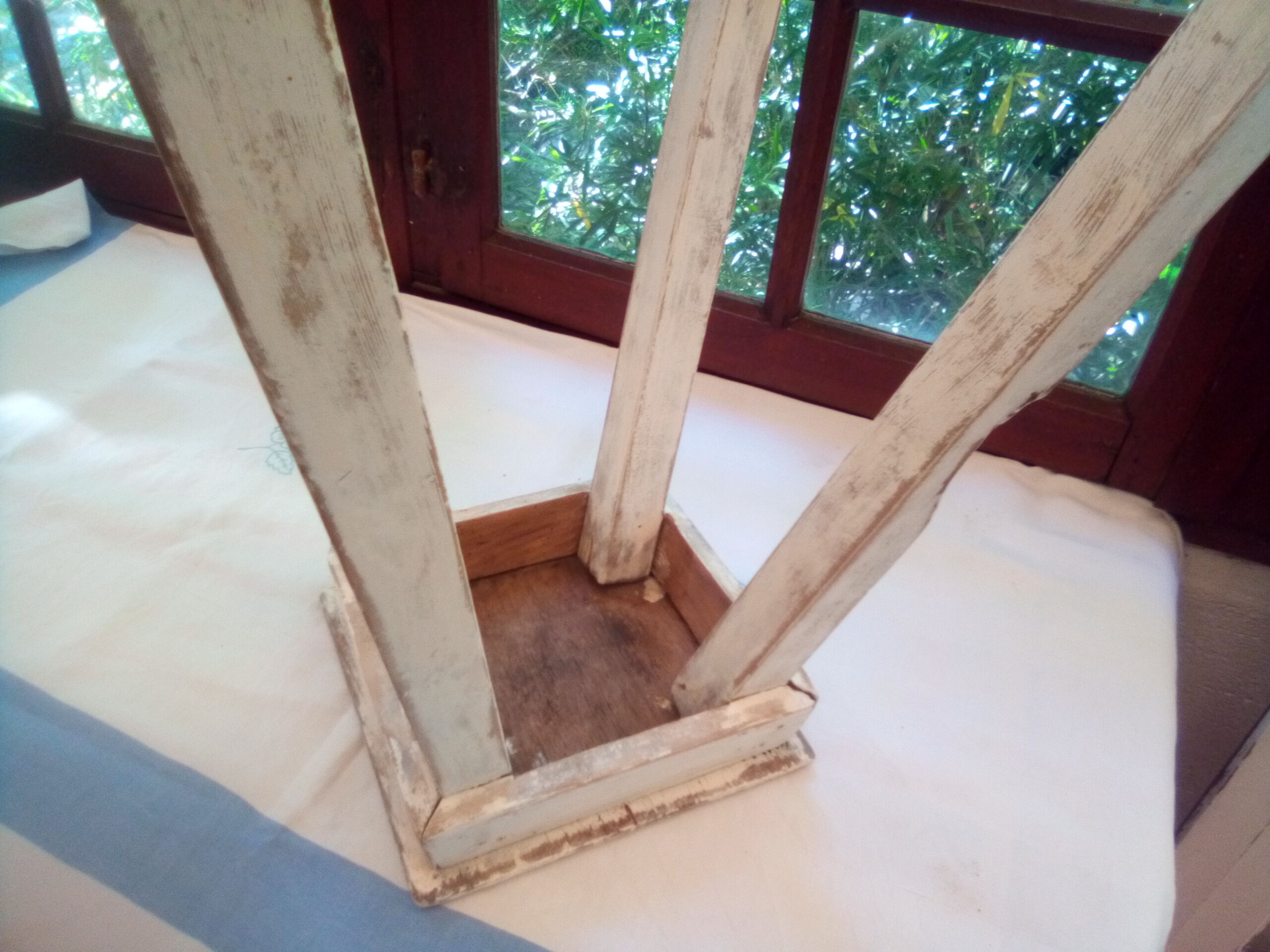 Wooden workshop top stool