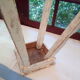 Wooden workshop top stool