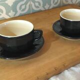 Two Breakfast Mugs APILCO Flora – Black and White