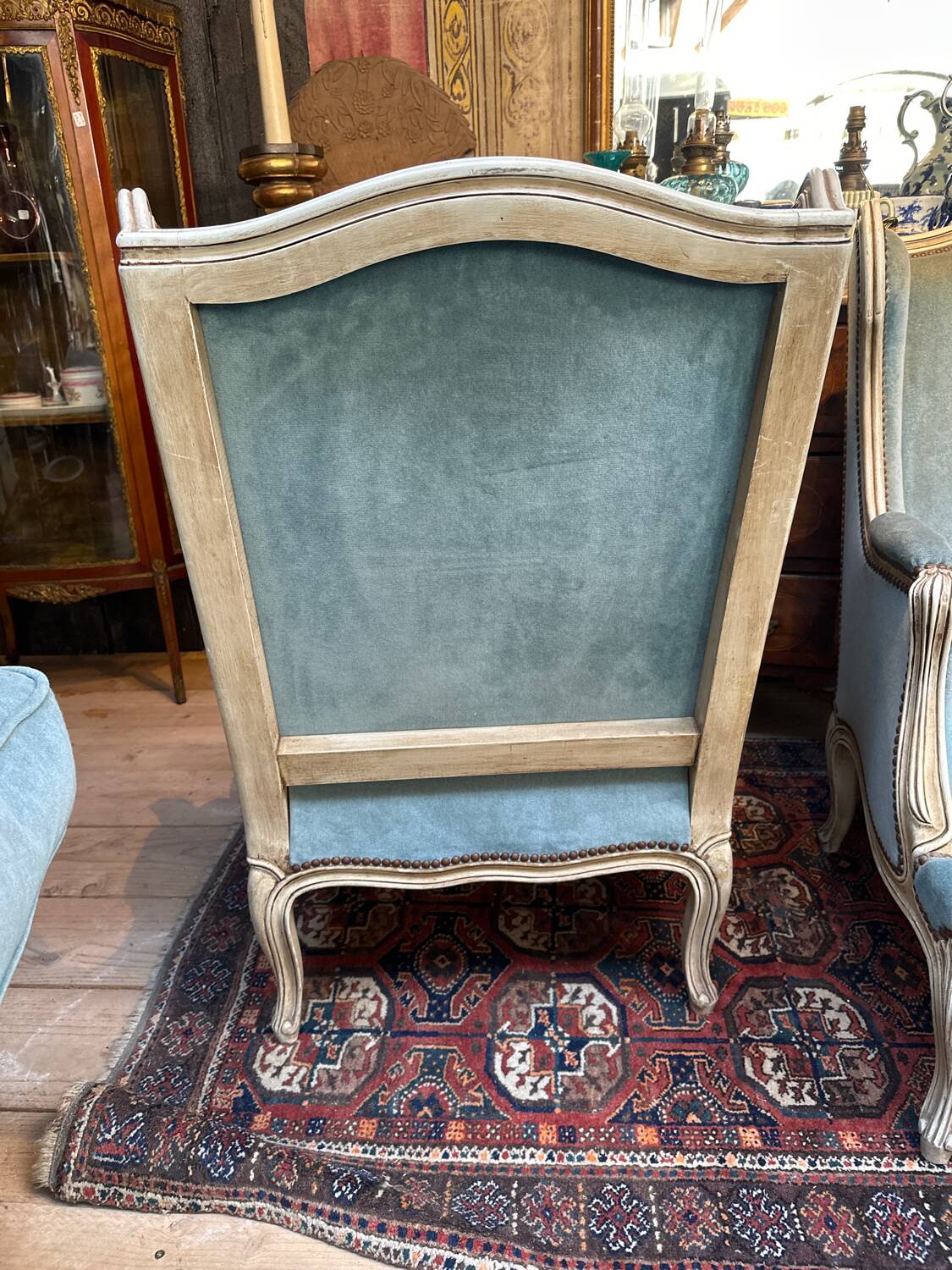 Pair of Louis XV style armchairs