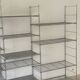 Modular chrome metal shelf