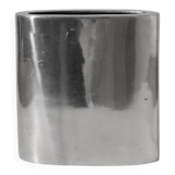 Polished Aluminum Square Flat Vase