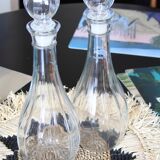 2 Fidenza glass carafes