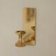 Pair of swedish brass sconces by gusum 1991
