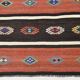 Light Red & Dark Brown Striped Kilim Rug, 168x264Cm
