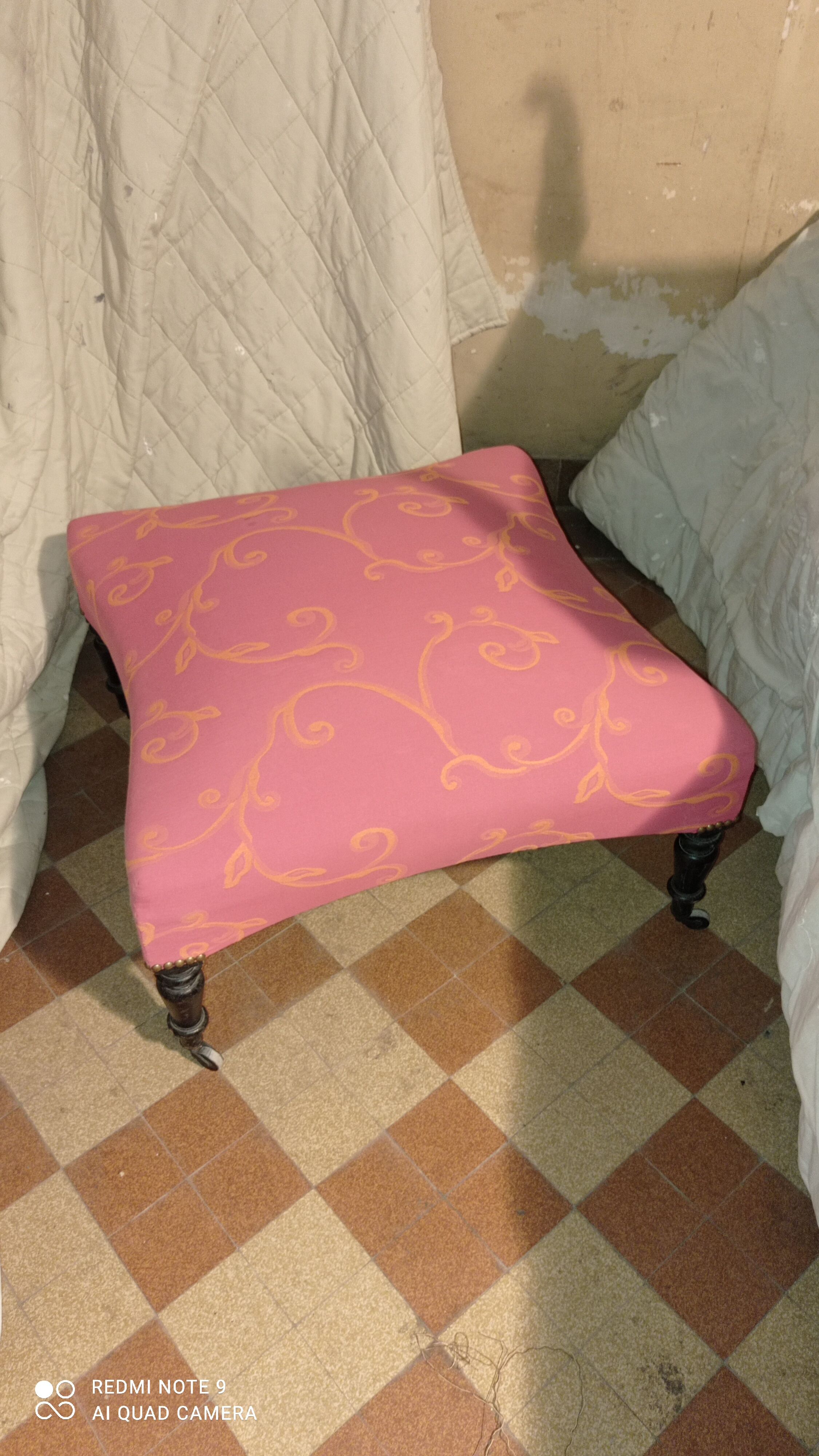 Upholstered footrest