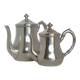Paire de cafetières plaqué argent