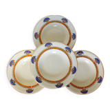 4 soup plates from Longwy