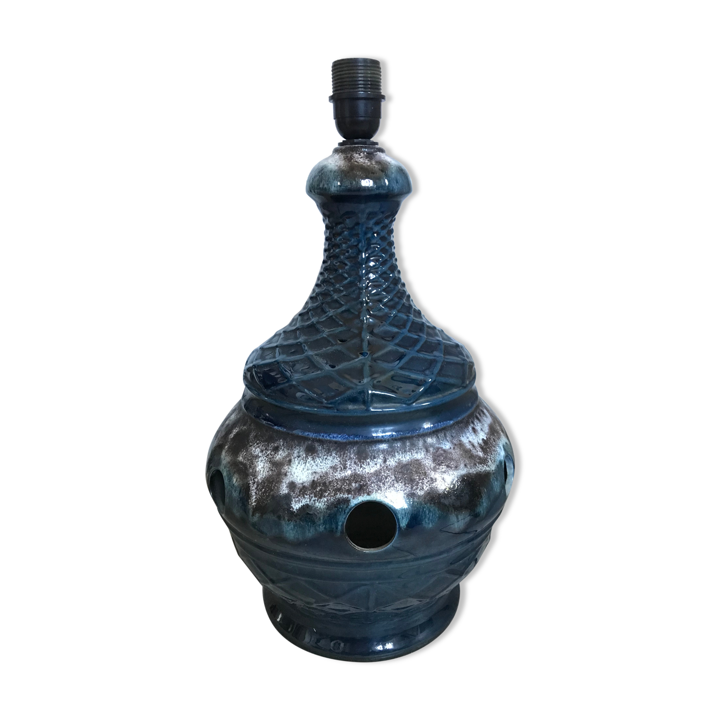 Vintage ceramic footlamp