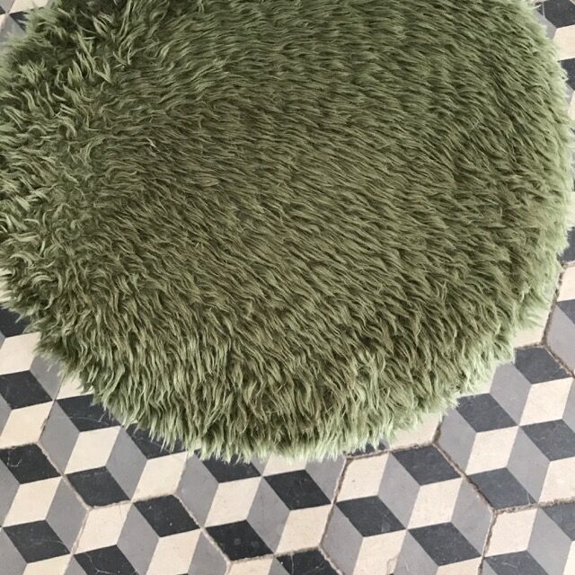 Chaise moumoute Pelfran verte