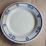 Flat plate floral pattern