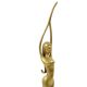 Abstract Image Nude Woman Ballerina Art Deco Style Brass 51cm