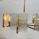 Lustre vintage en laiton Iceberg