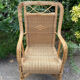 Adult vintage rattan armchair