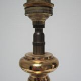 Solid gold brass lamp in neo-classical style