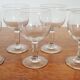 6 verres ballon ancien style bistrot XXème siècle