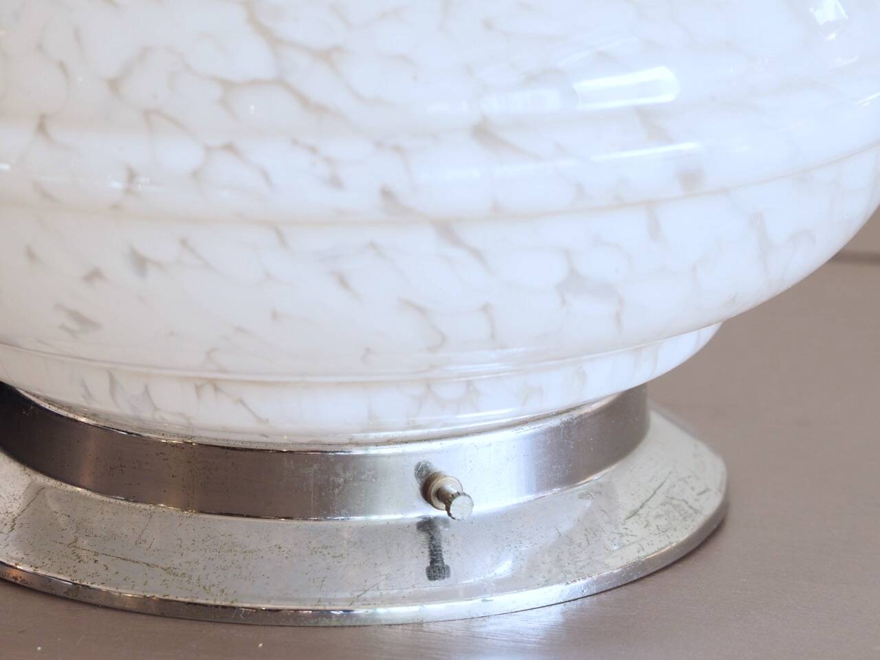 Art deco ceiling light/wall light/lamp in clichy glass