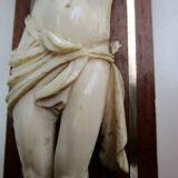 Crucifix XIX éme bois laiton -christ sculpté