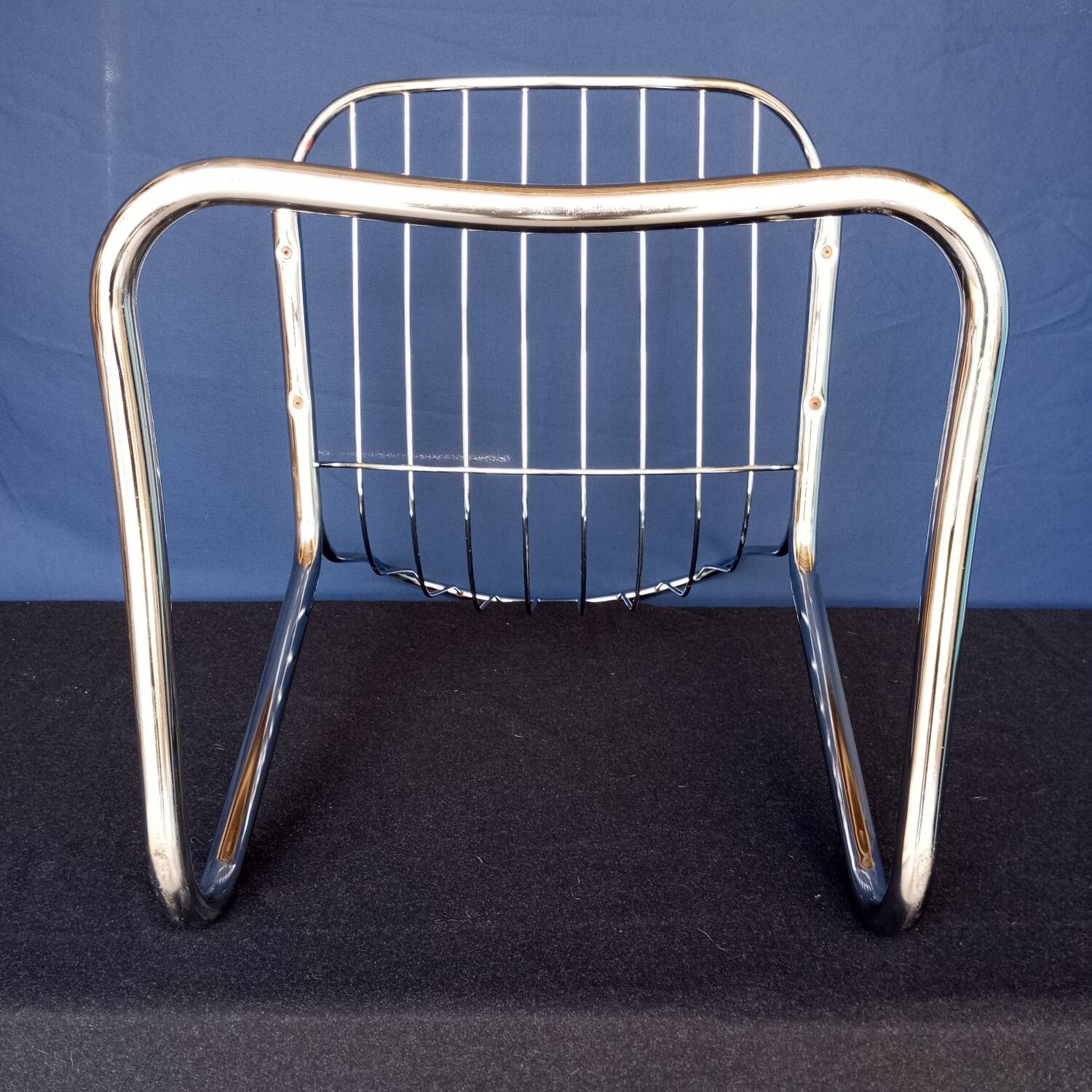 70s chrome metal chairs