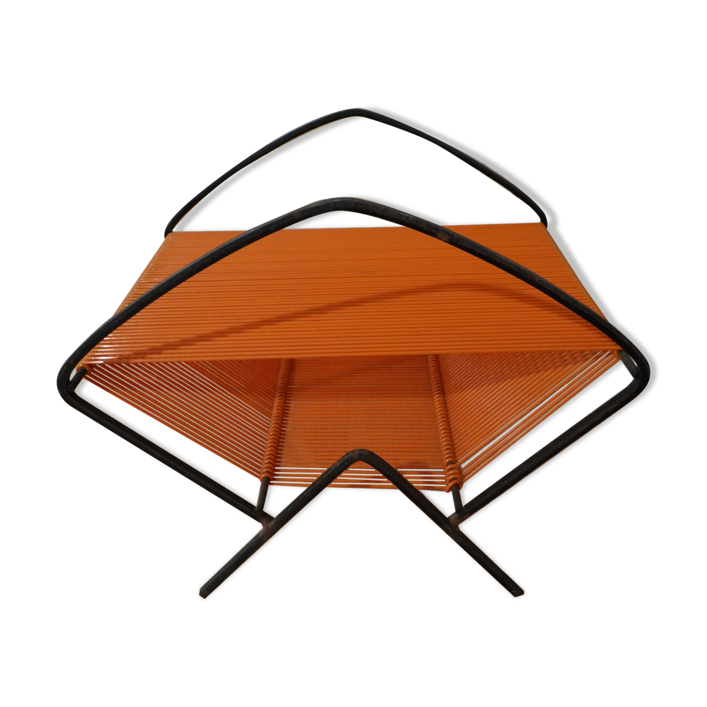 Vinyl door in orange scoubidou