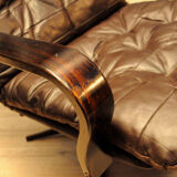 Scandinavian leather armchair Bruno Mathsson
