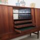 Buffet haut en teck, design danois, années 1960, designer : Børge Seindal, fabricant