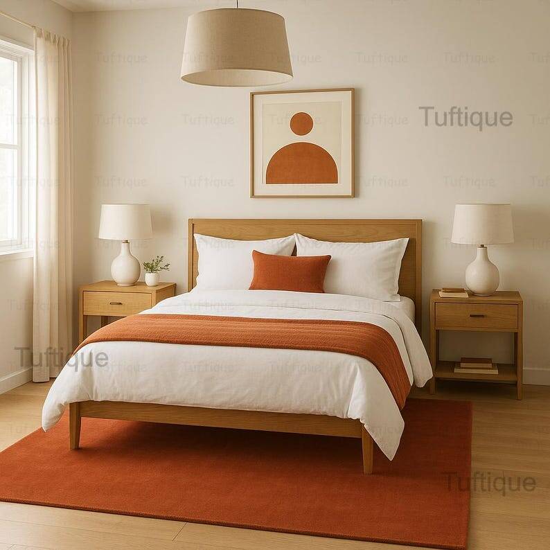 Hand tufted wool rug 250/150cm