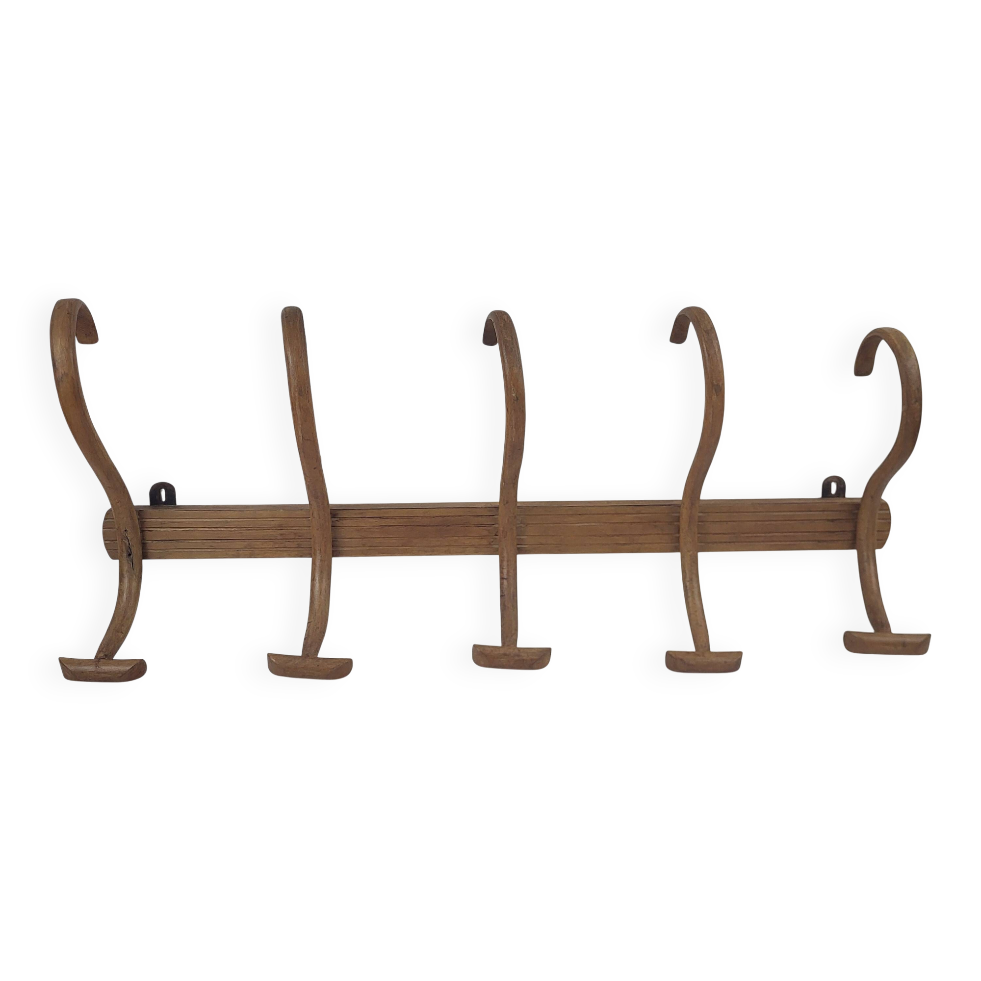 Japy frères curved wooden coat rack