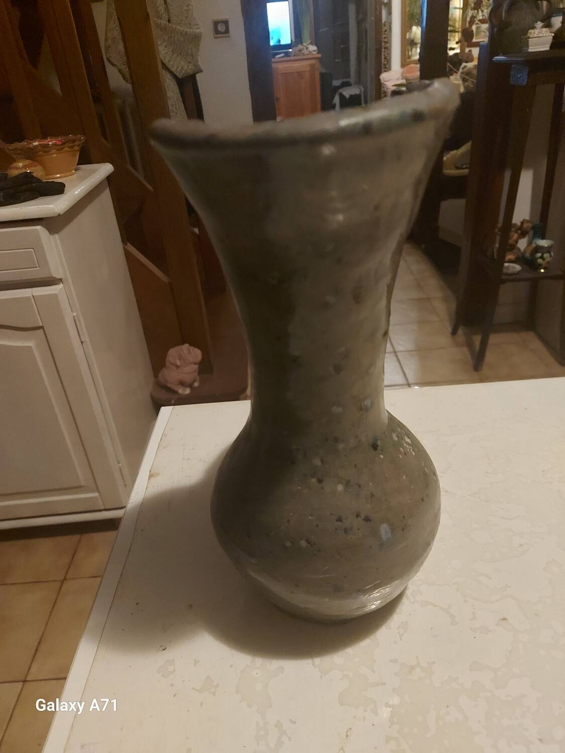 Jug, ancient glazed stoneware pitcher.