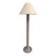 Wooden floor lamp 1980 central shaft gray patina
