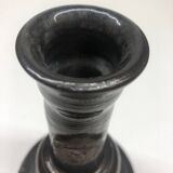 Black ceramic candlestick and escutcheon