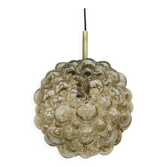 XL Helena Tynell glass bubble hanging lamp pendant, 1970s