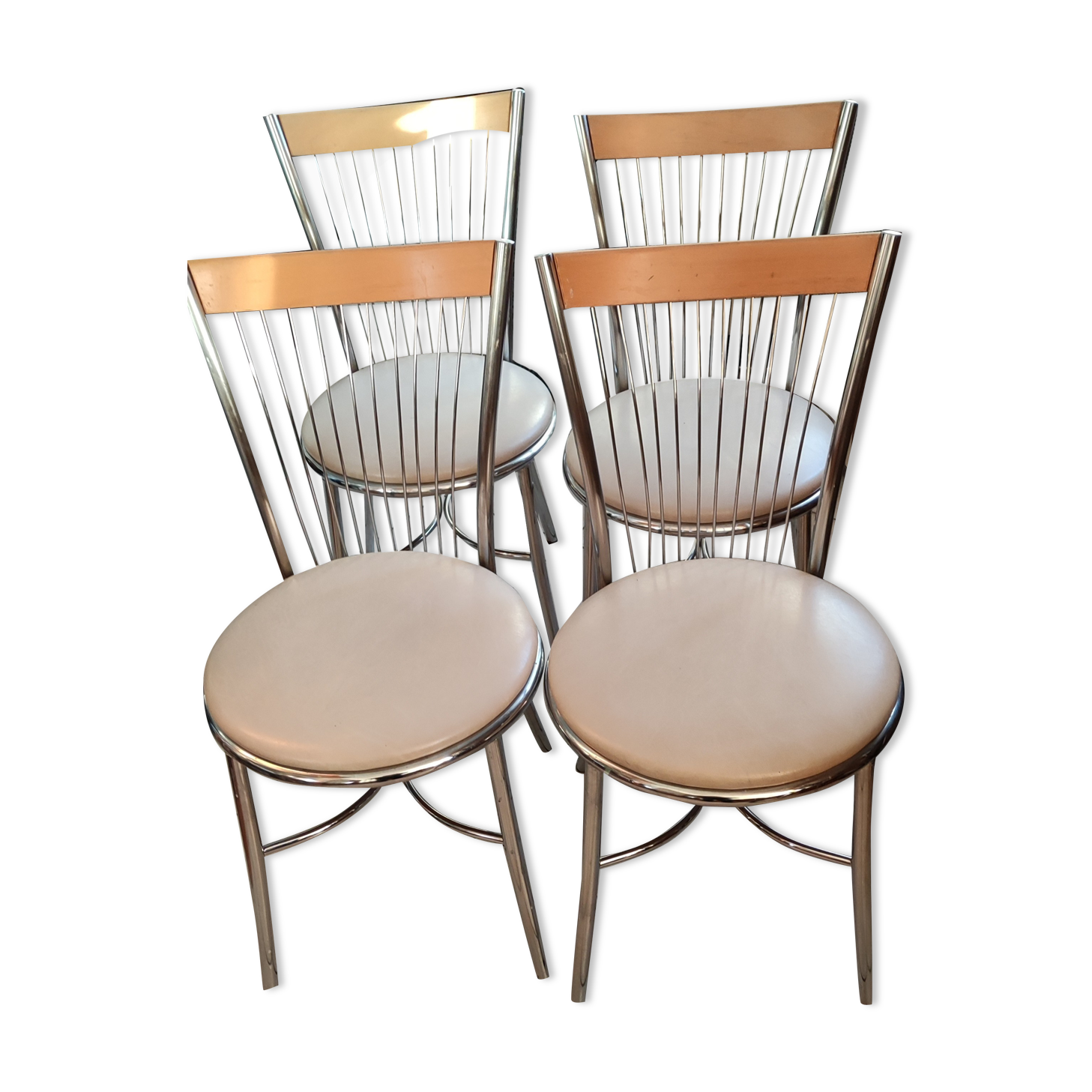 4 chaises style bistrot
