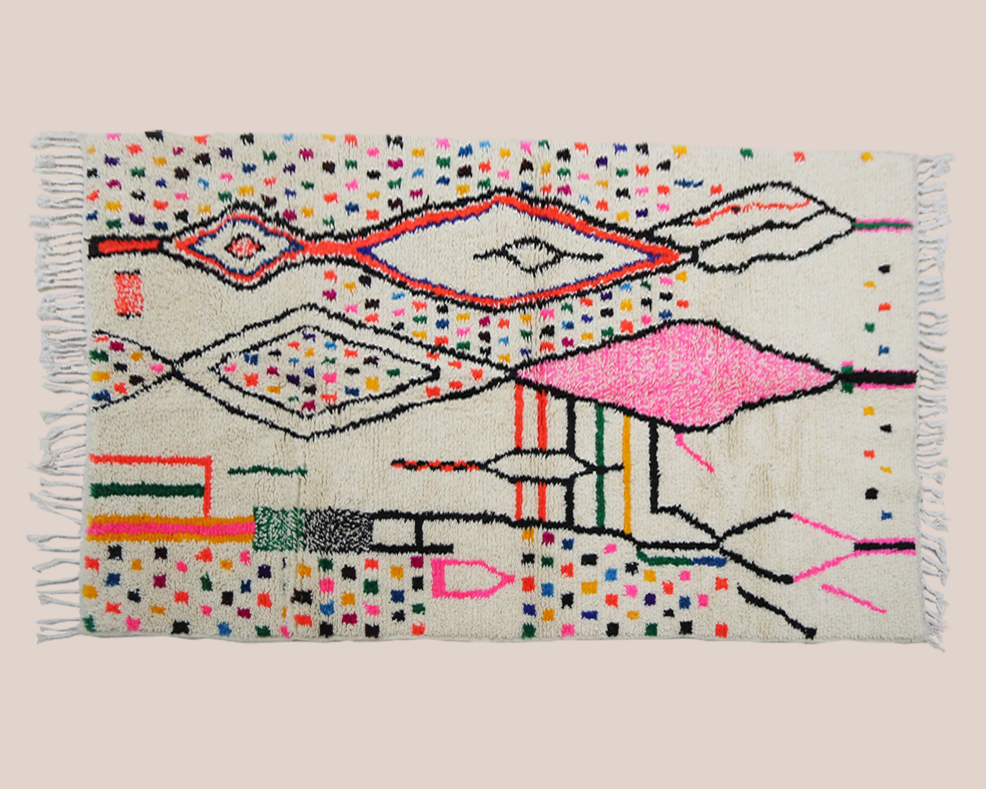 Handmade berber carpet 240cm/160cm