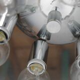 Six bulbs in Murano glass chandelier
