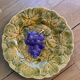 Assiettes dessert barbotine fruit Sarreguemines
