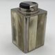 Briquet de table vintage en métal chromé et corne