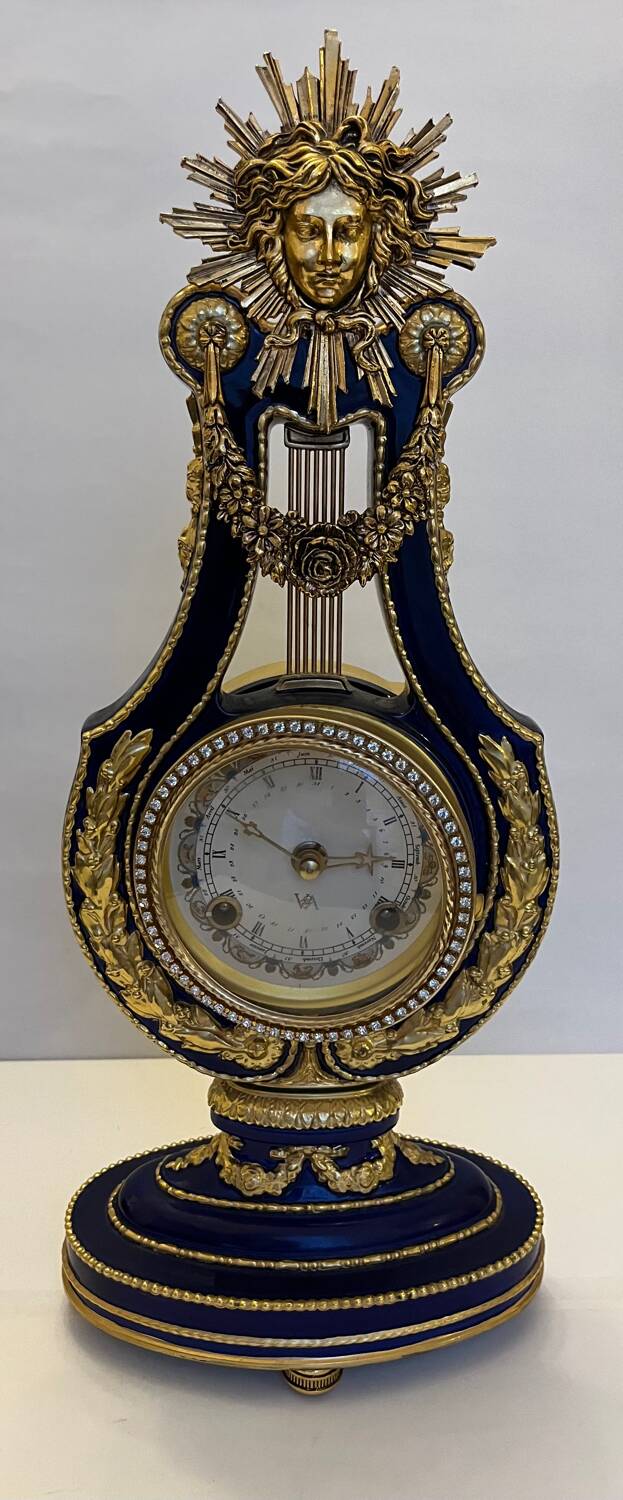 Marie Antoinette porcelain clock