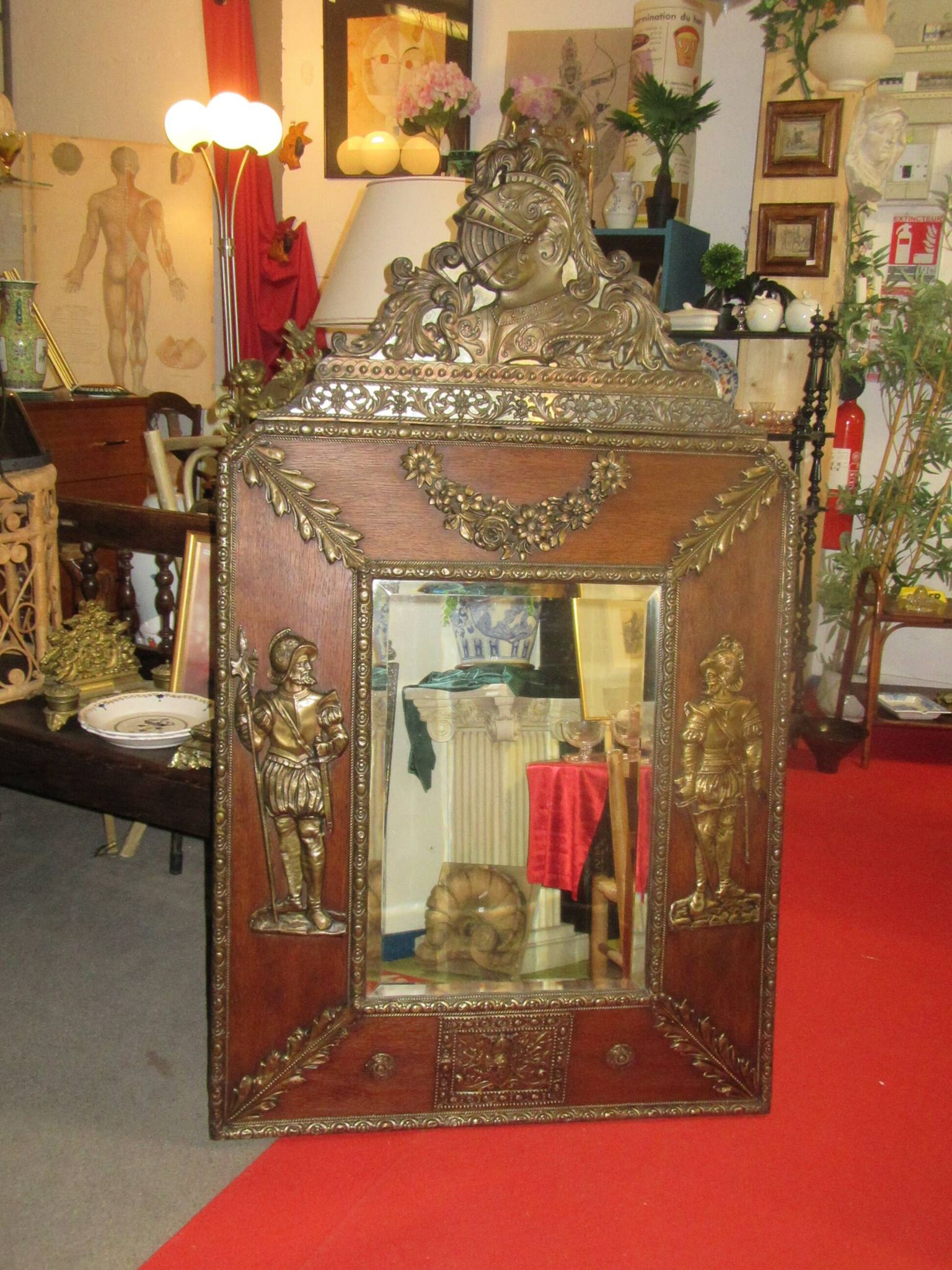 Miroir Napoleon III style medieval