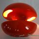 Vintage red ceramic diabolo lamp