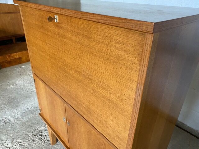 Scandinavian office secretary in vintage teak 50s