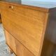 Scandinavian office secretary in vintage teak 50s